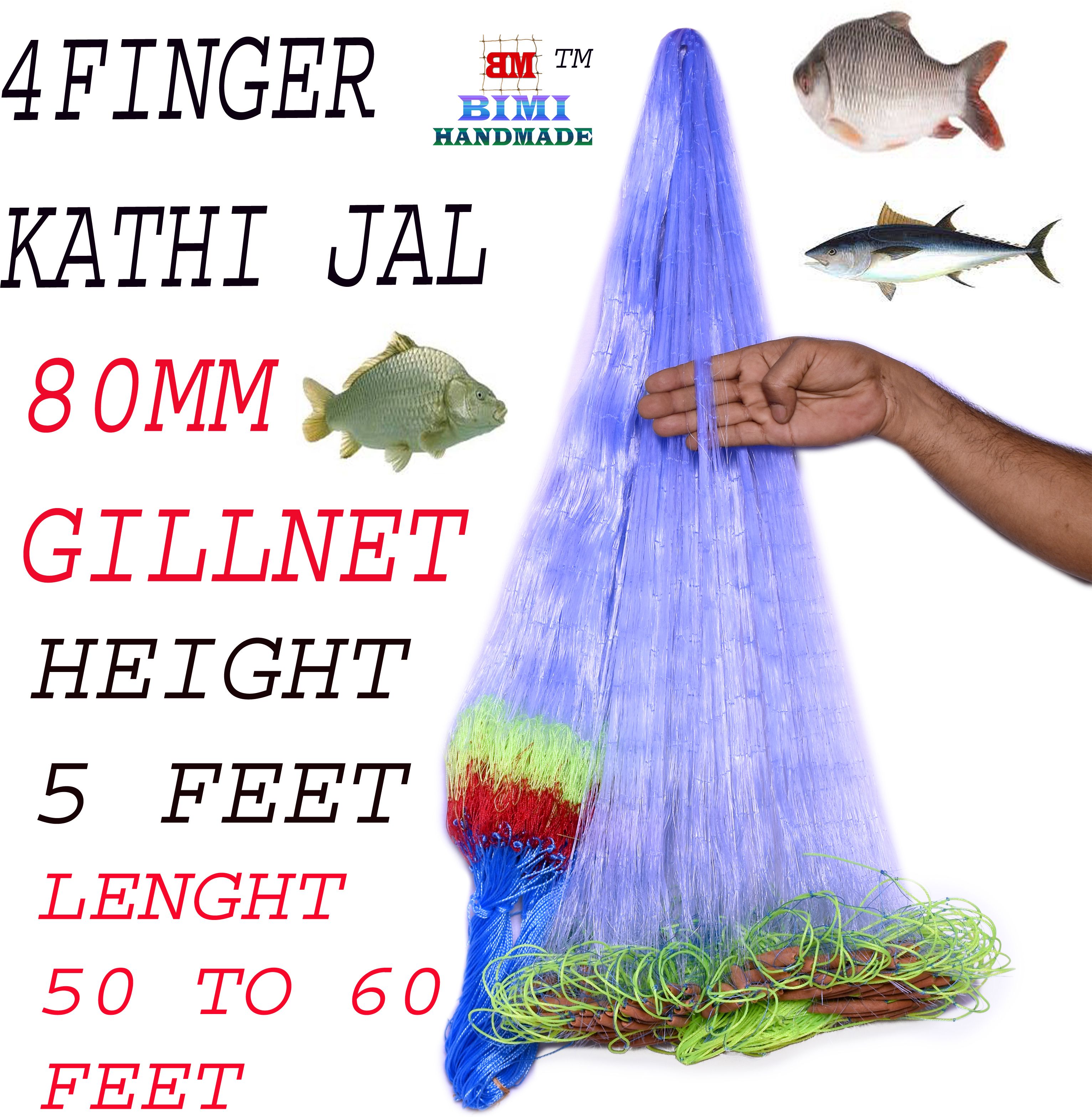 80 Mm Gillnet Kathi Jal Fishing Net