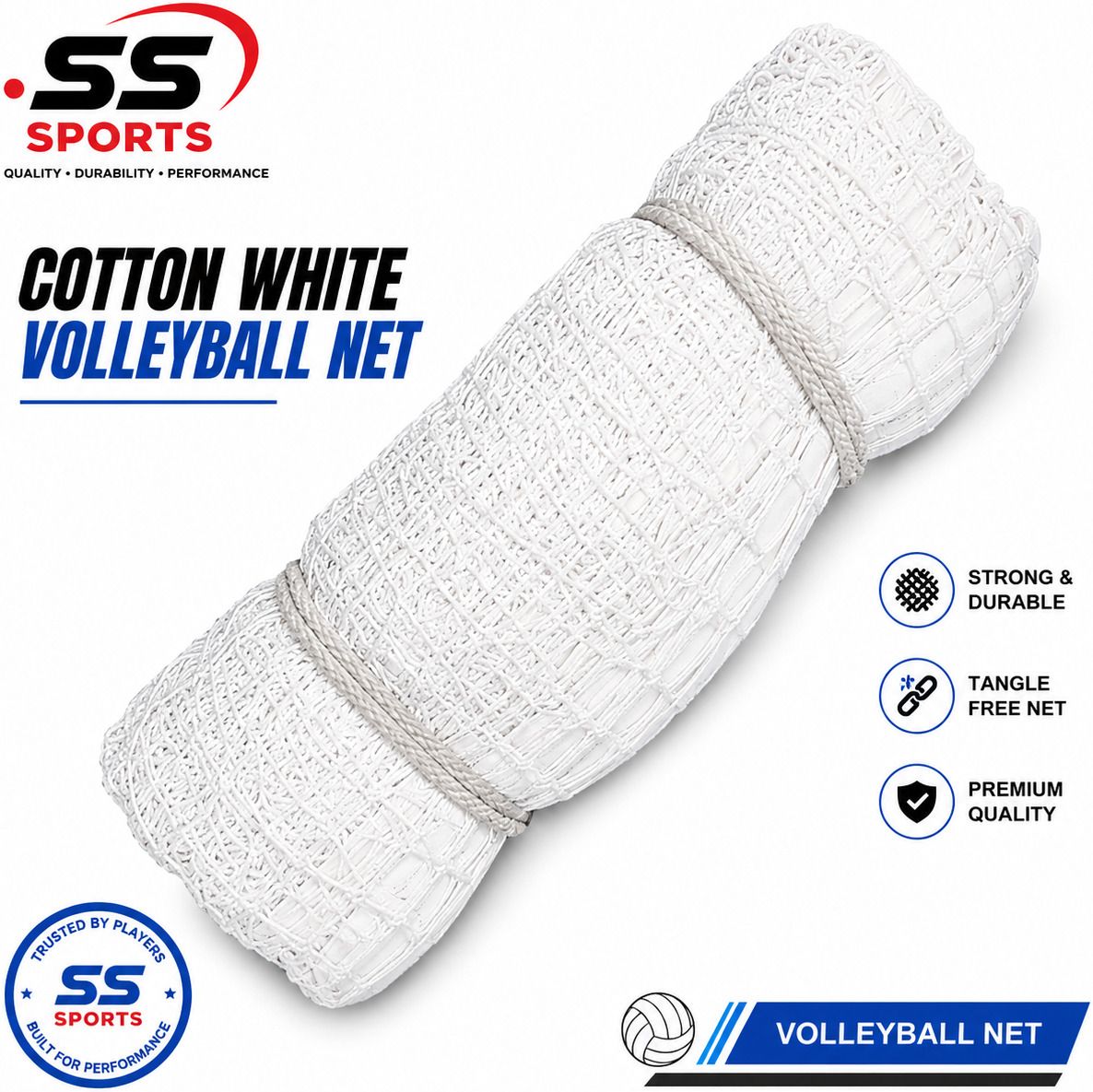 vollyball net white dubble dhga Volleyball Net-image-1