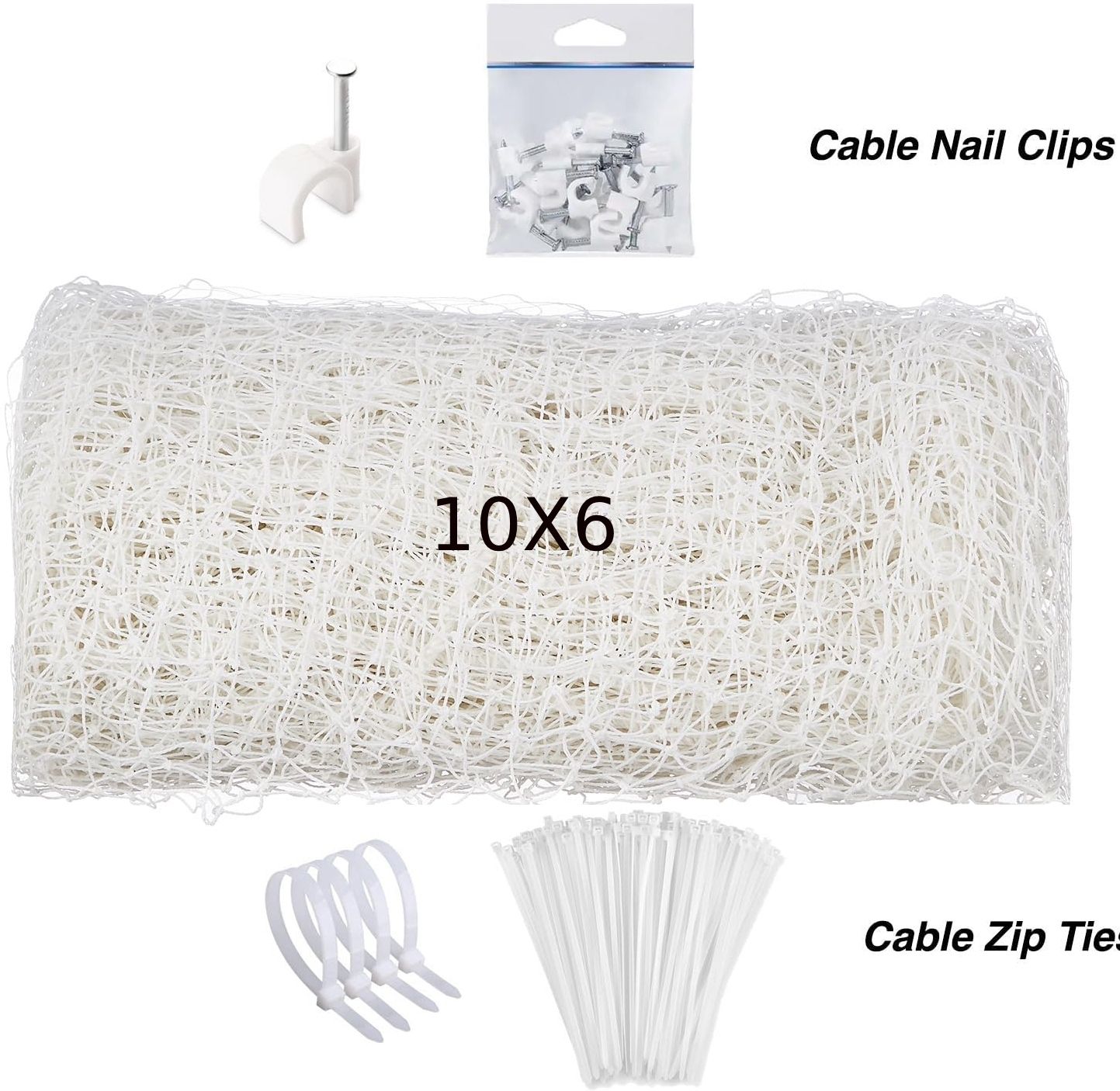 10x6 Foot Anti Bird & Window Protection Camping Net (White) Camping Net-image-13