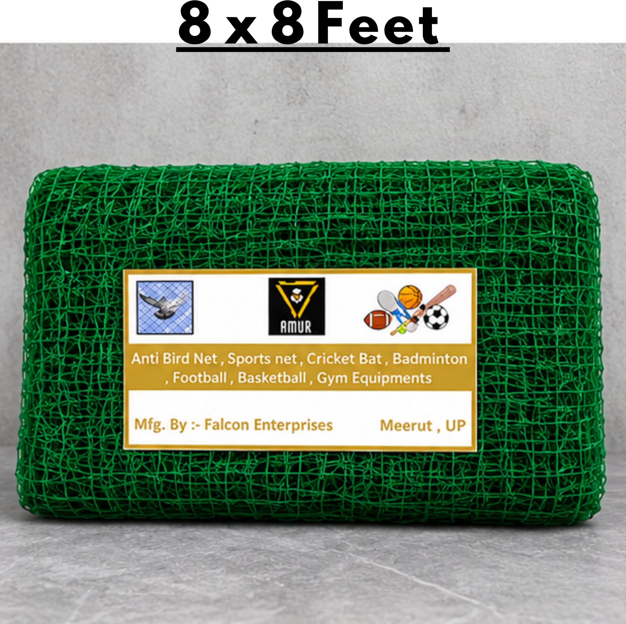 Premium 8 x 8 Feet Anti Bird Net for Plants, Fruits and Balcony Safety Camping Net-image-9