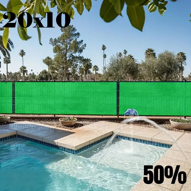 Shade Net 10 X 20 Ft With Brass Eyelet 50% Sun and UV Blockage Portable Water Polo Net