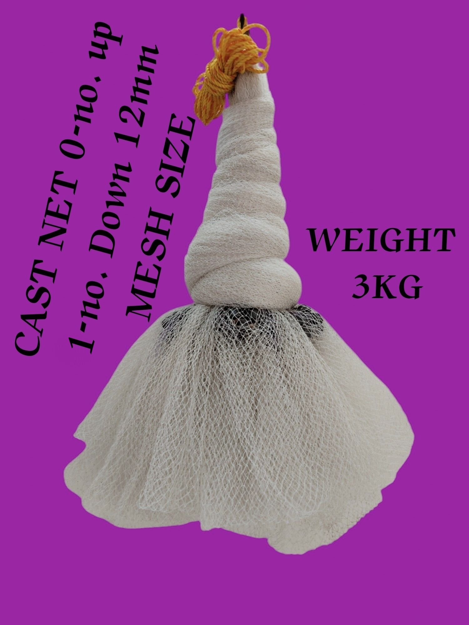 0-no.UP 1no.DOWN 12mm MESH SIZE, ROUND-45feet, WEIGHT-3kg, HEIGHT-10feet(WHITE) Fishing Net-image-19