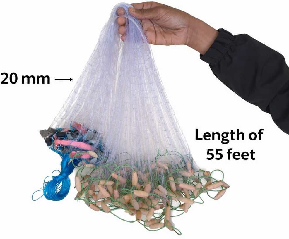 20mm GILLNET MUD SINKER, HEIGHT 3F, UP LENGHT 50F, DOWN LENGHT 100F Fishing Net Water Polo Net
