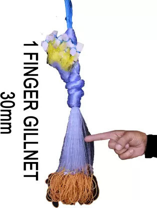 a to z 1 FINGER 30mm GILLNET LEAD SINKER,HEIGHT 5F, UP LENGHT 50F, DOWN LENGHT 100F Fishing Net image 1