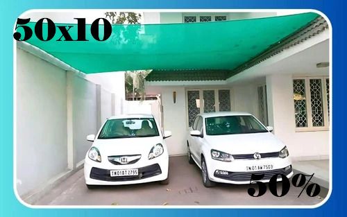 Green Shade Net 10x50 ft UV Protection for Terrace, Balcony Water Polo Net