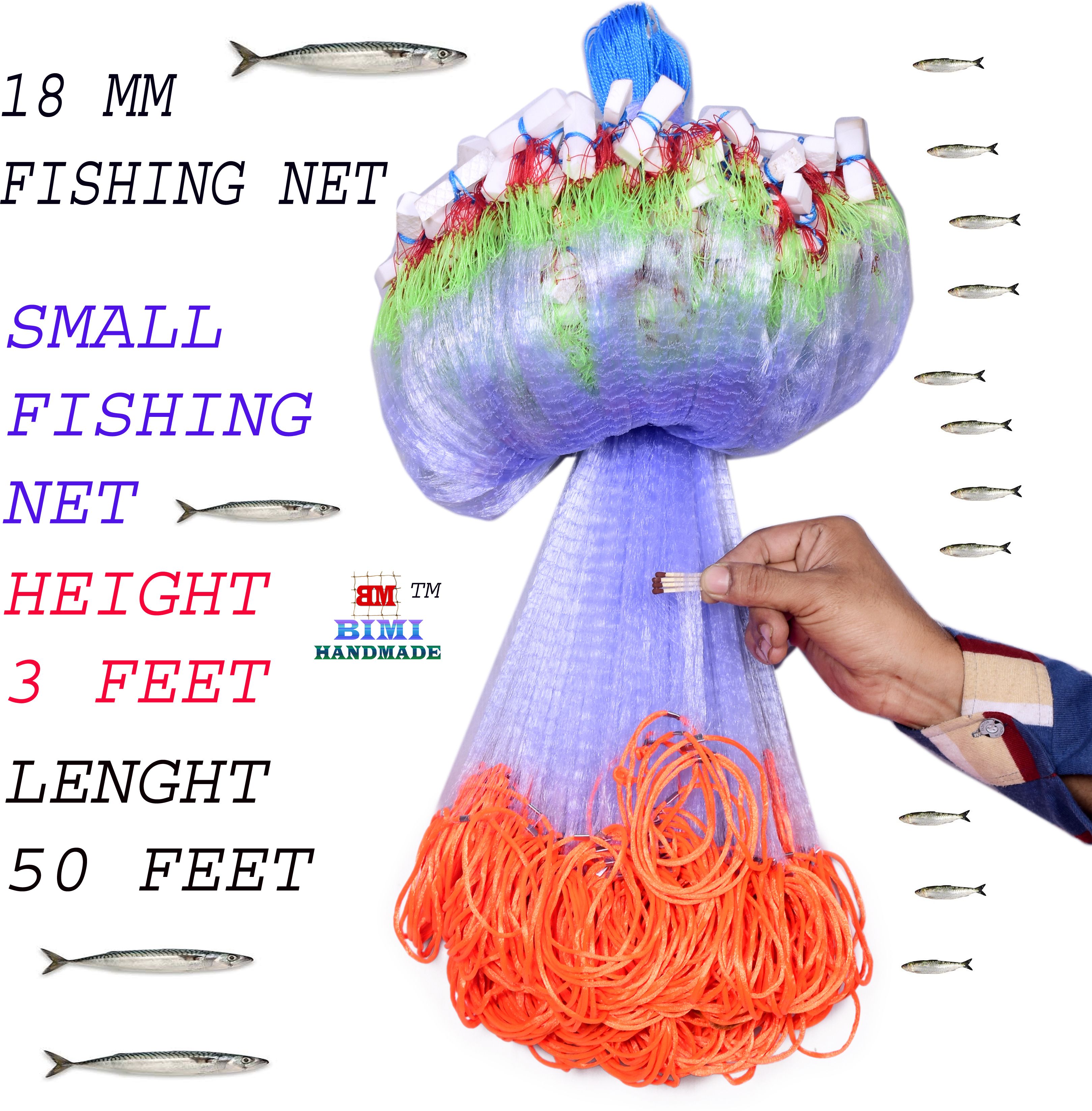 Half Finger 18 Mm Gillnet Fishing Net