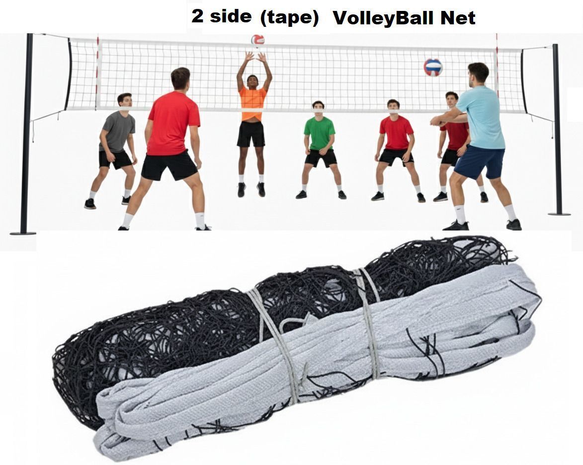 Professional Indoor & Outdoor 2 Side(Tape) Nylon Volleyball net Volleyball Net-image-36