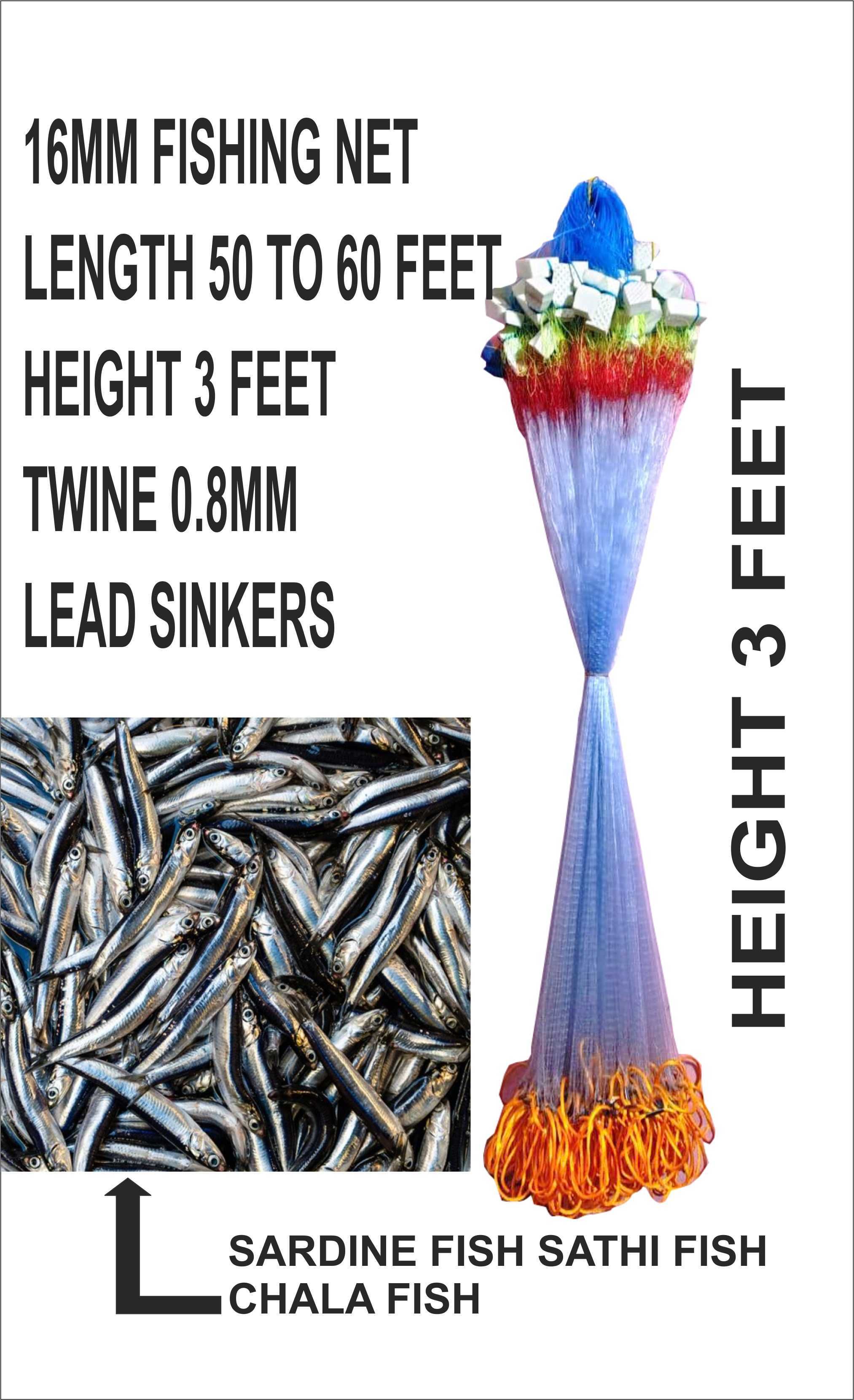 16mm fishing nets gillnet Fishing Net