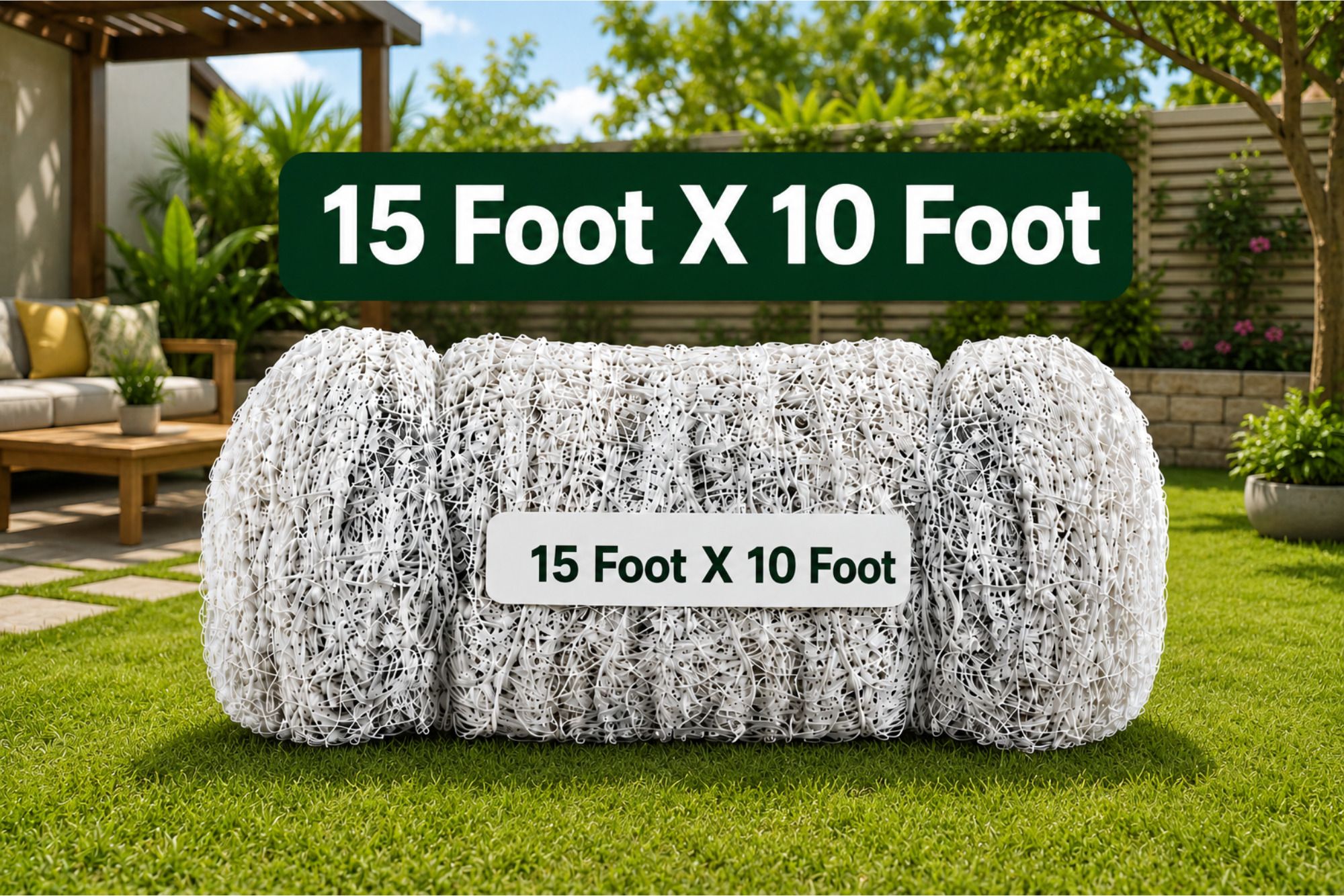 15 Foot X 10 Foot Bird Protection Net | Heavy Duty White Garden Safety Mesh Camping Net-image-25
