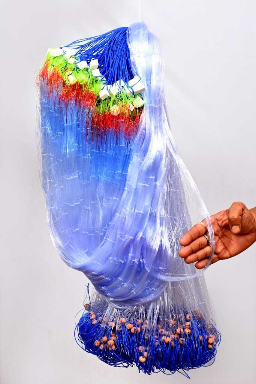 a to z 4 FINGER 100MM MUD SINKER UP LENTH 50 FEET,DOWN LENTH 90 FEET Fishing Net-picture-25