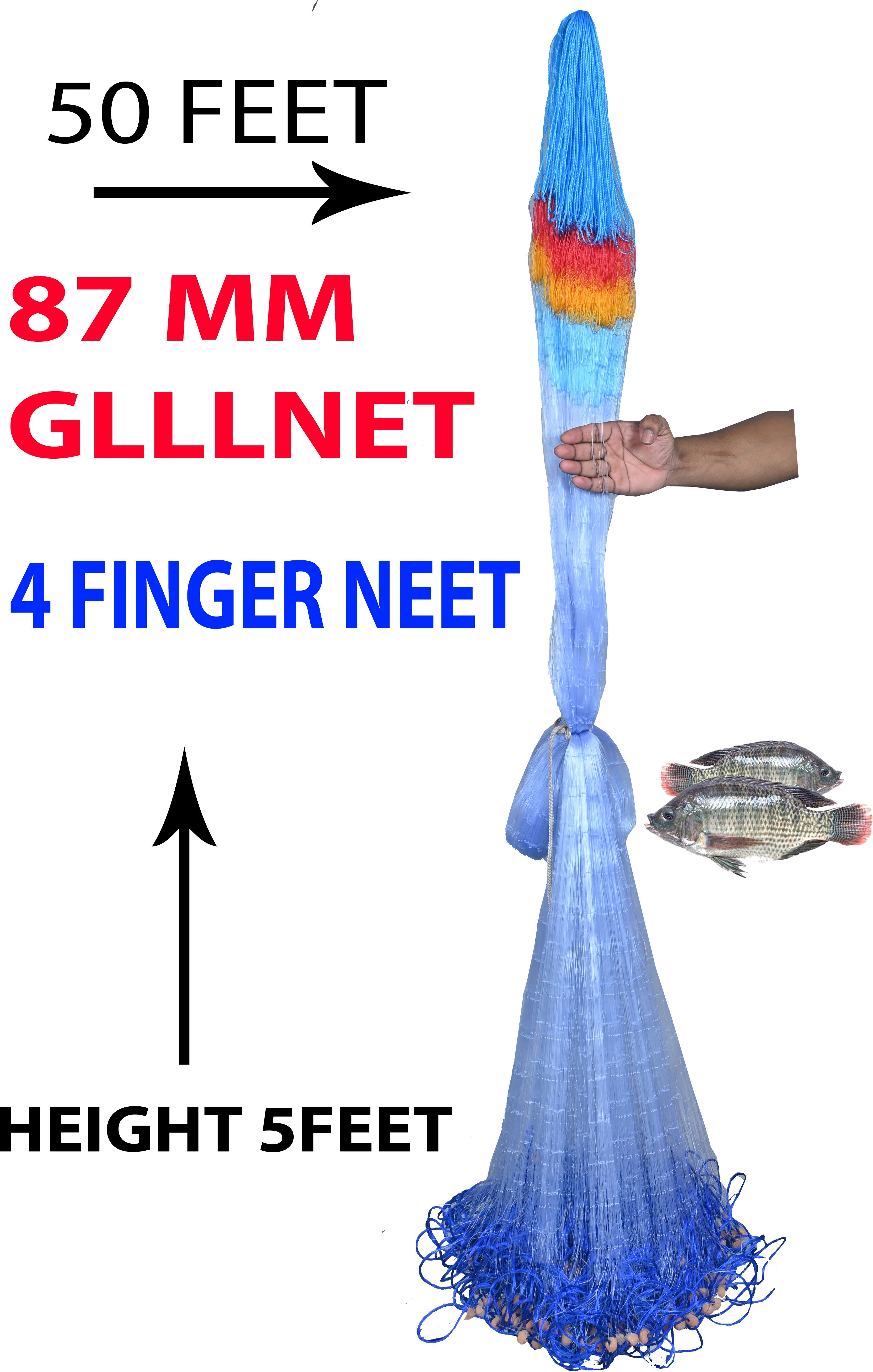 4 finger fishing gill net Fishing Net-image-16