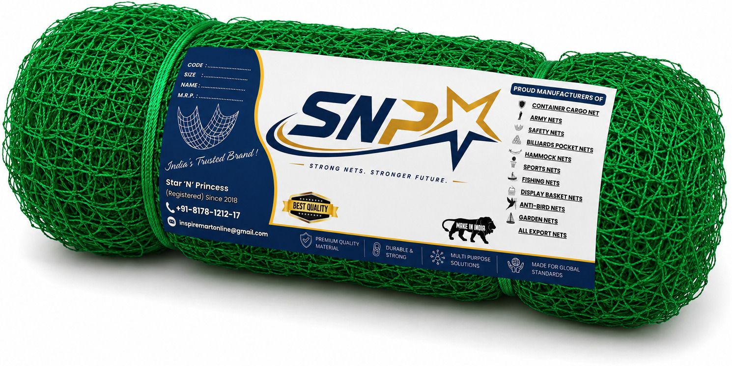 star 'n' princess Jali Cricket Net 100x10 ft 1 MM Nylon 25 MM Mesh Cricket Net-picture-31