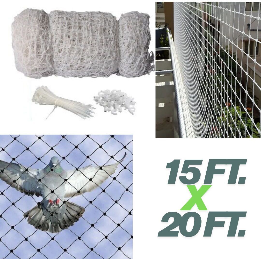 Bird Safety Net 15Ft X 20Ft, Pigeon Net, kabootar jali Camping Net