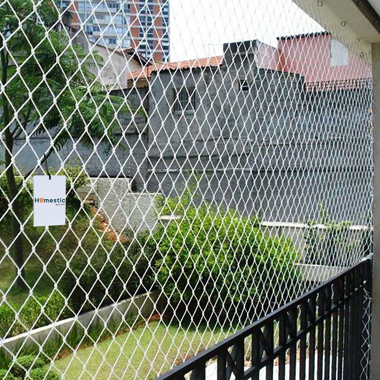 homestic Pigeon Control Anti Bird Net, 6x10 Ft. (White) Badminton Net-picture-24