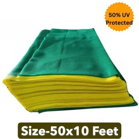 (50Ft'x10Ft')- 50% Sunlight Block For Gardening/Plants/Balcony Green) Water Polo Net
