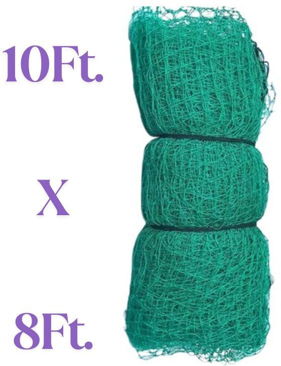 Green Bird Safety Net 10Ft X 08 Ft UV Stabilized Nylon Pigeon Net MonkeyNet Camping Net-image-12