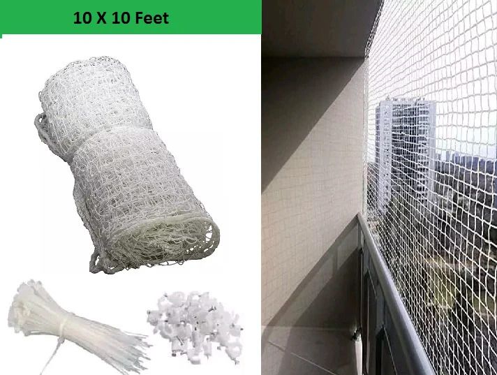 Anti Bird Net for Balcony | Kabutar Jali Pigeon Net for Balcony, 10X10 feet Camping Net