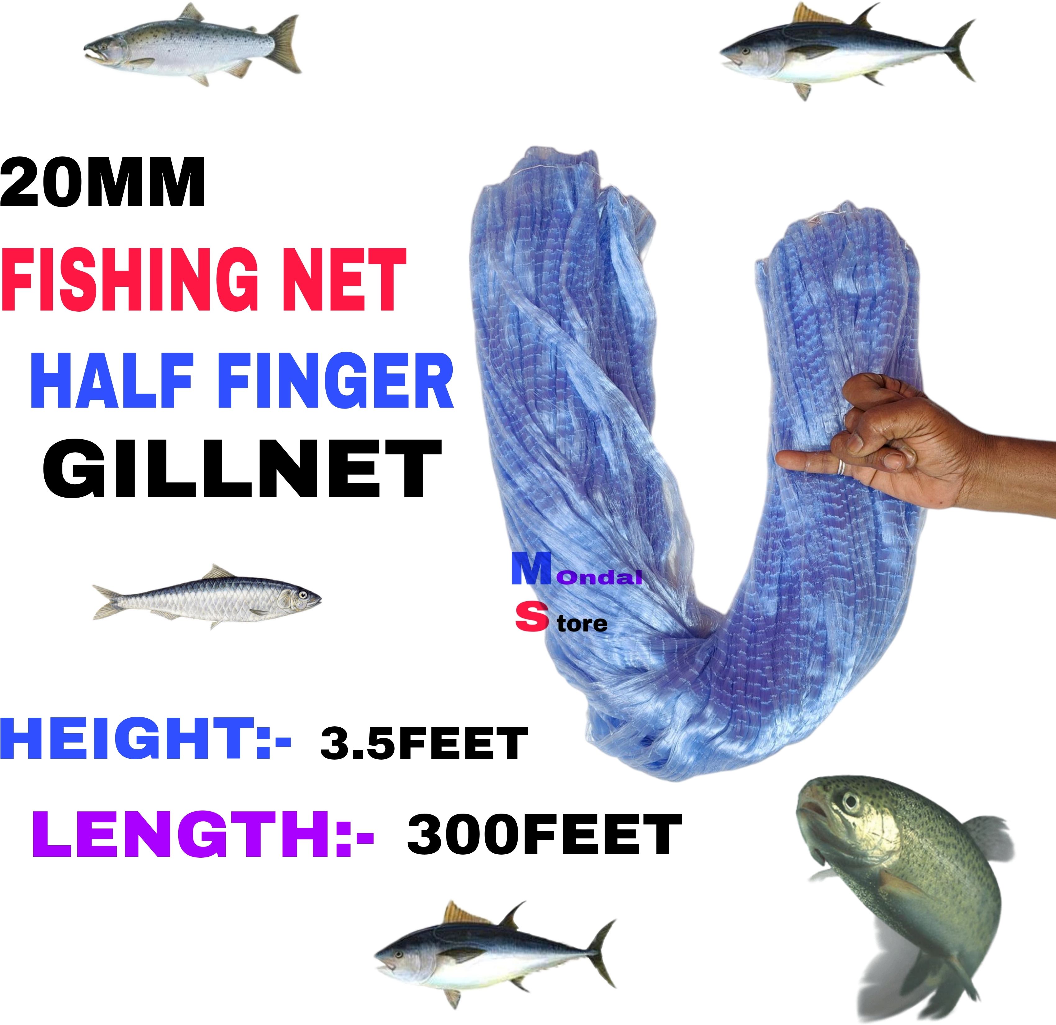 mondal store 20MM HALF FINGER CHINA FISHING NET Fishing Net-picture-18