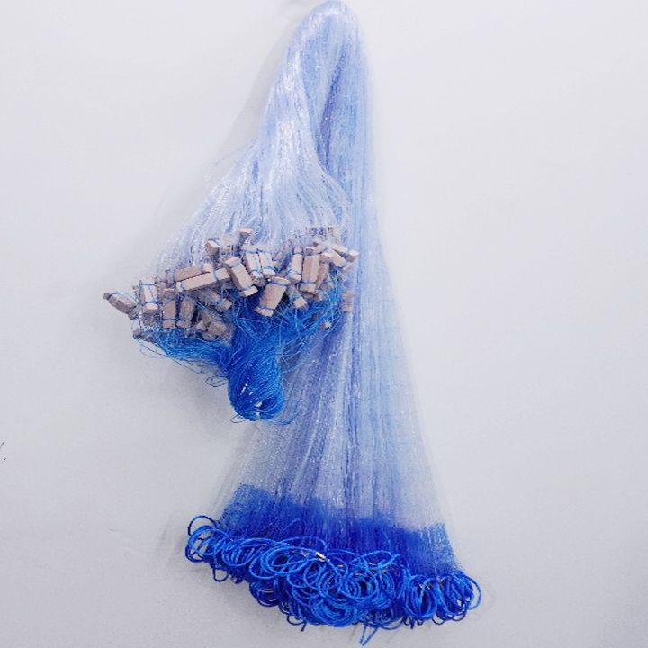 4 FINGER GILLNET 023/80MM BLUE HEIGHT 5FT LENGHT 50FT Fishing Net-image-29
