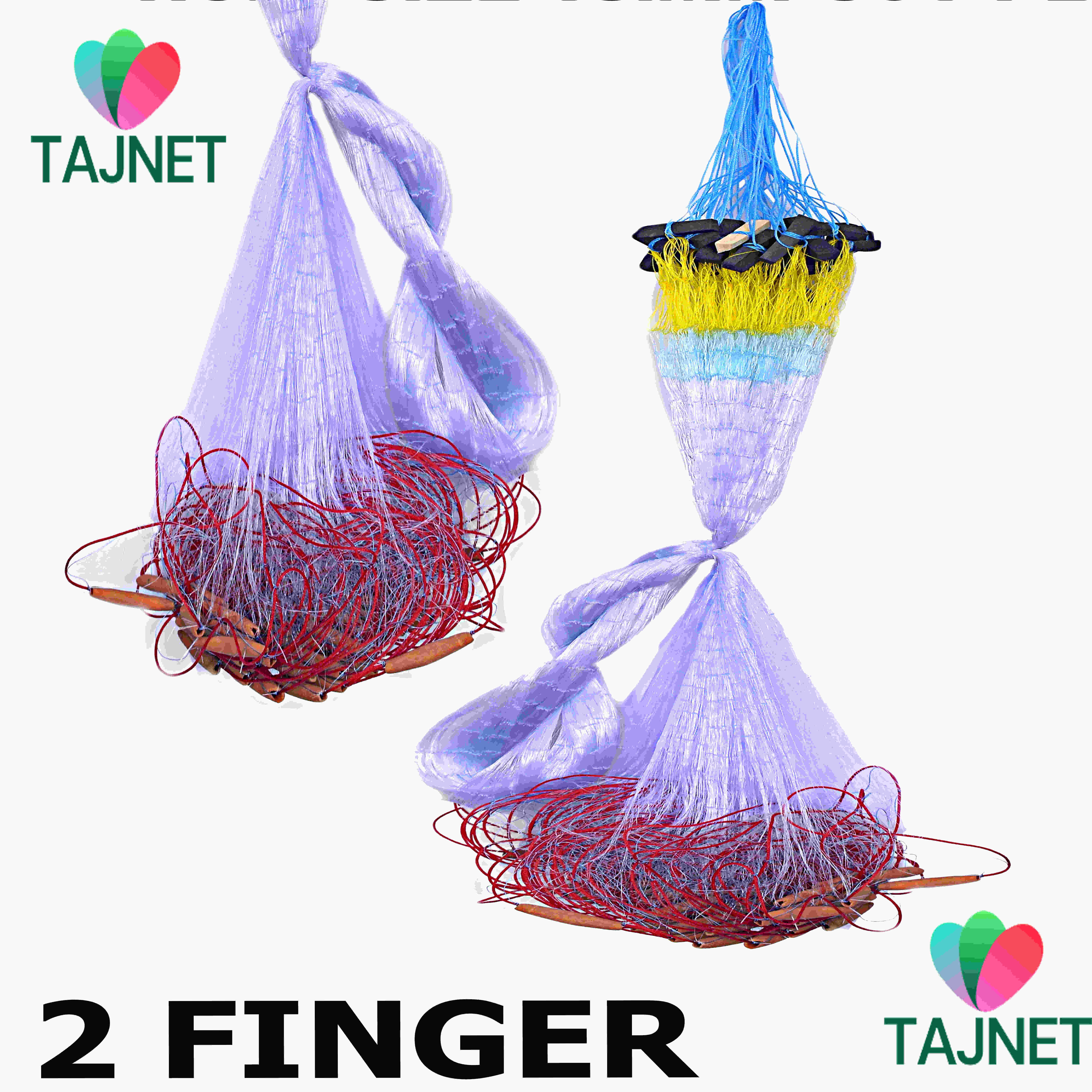 GILLNET 2 FINGER 50MM KATHIJAAL HEIGHT 4 FEET Fishing Net Fishing Net-image-1