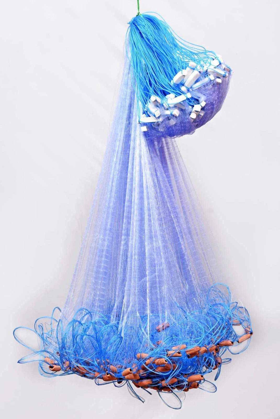 HALF FINGER 20MM GILLNET MUD SINKER Fishing Net-image-14