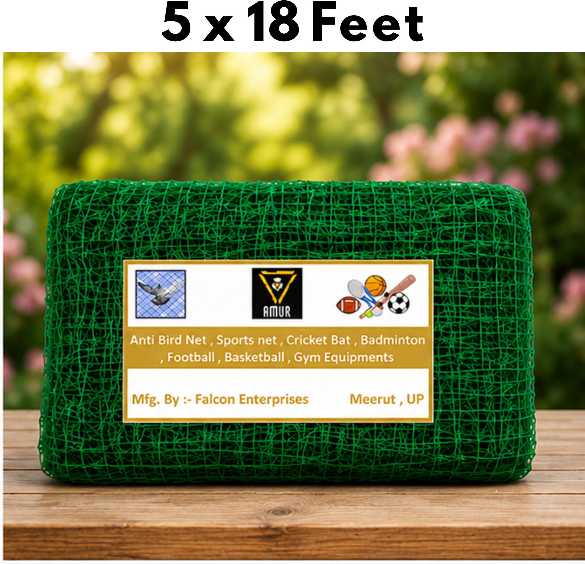 5 x 18 Ft Balcony Safety & Garden Net Camping Net-image-2