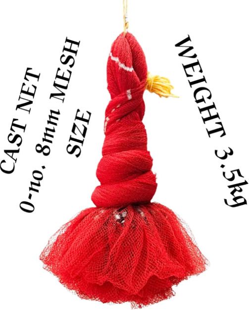 faruk Fishing Net 8mm Mesh Cast Net 3.5kg Fishing Net-picture-12
