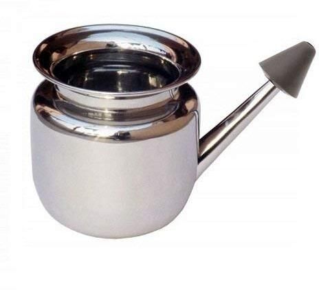 ekin Stainless Steel Steel Neti Pot-picture-3