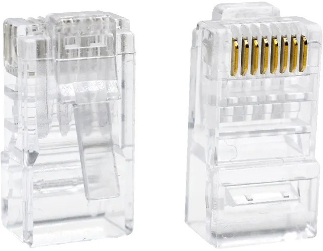 TOOLBUX RJ45 Plug Connector CAT5 Network LAN Crimp 28 Pc Unshielded Network Network Interface Card image 1