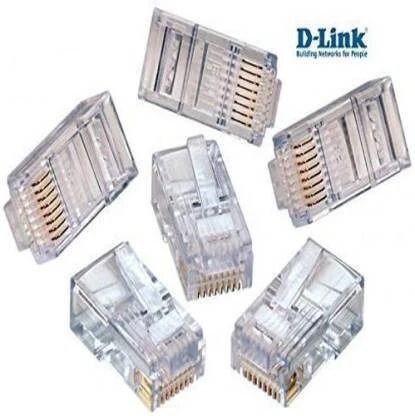 D-Link RJ45 Connector Module Plugs - Pack of 100 Nos Network Interface Card-image-1
