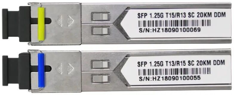 HANUTECH 1.25G DDM SC Type Optical Transceiver Bidi SFP Module 1310/1550nm Single 20KM 0 Ports 1000 Mbps Unmanaged Network Switch-image-8