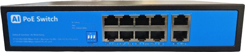 RAMEX 8 Port PoE Switch Gigabit-8 Port PoE*100/1000Mbps+2 Port RJ45 Uplinks 1000Mbps 8 Ports 1000 Mbps Network Switch-image-23