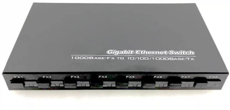 RAMEX Gigabit Ethernet Media Converter 4 Port RJ45 + 2 SC 1000Mbps 20KM 1 Ports 1000 Mbps Network Switch-image-39