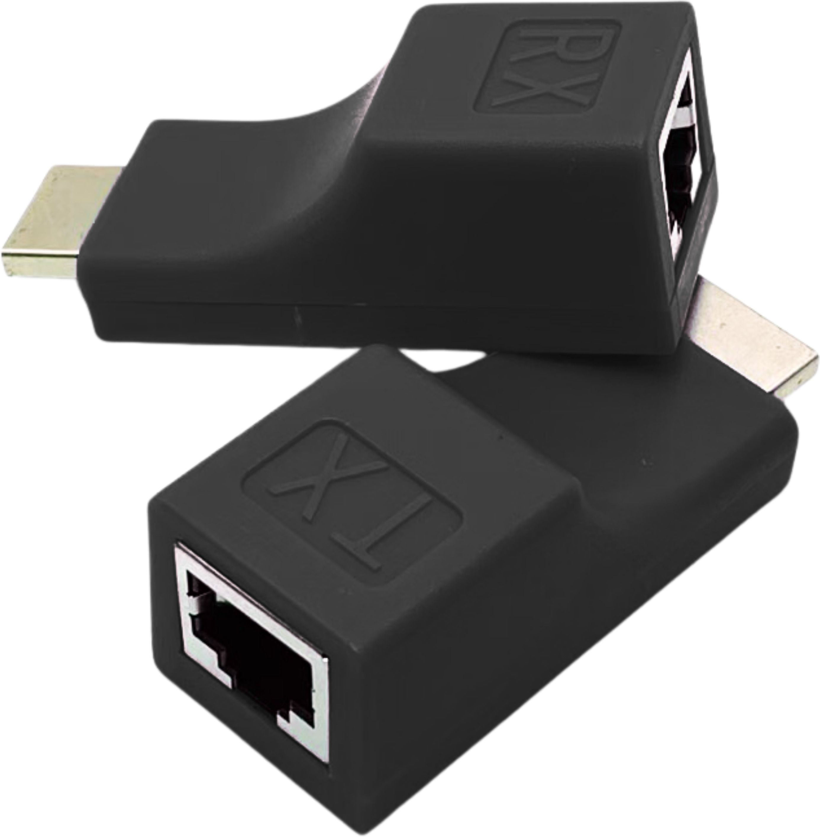 Octec HDMI Extender Over CAT-6/6A | Supported 4K/1080p | Up to 30M | No Power Required 2 Ports 1000 Mbps Network Switch