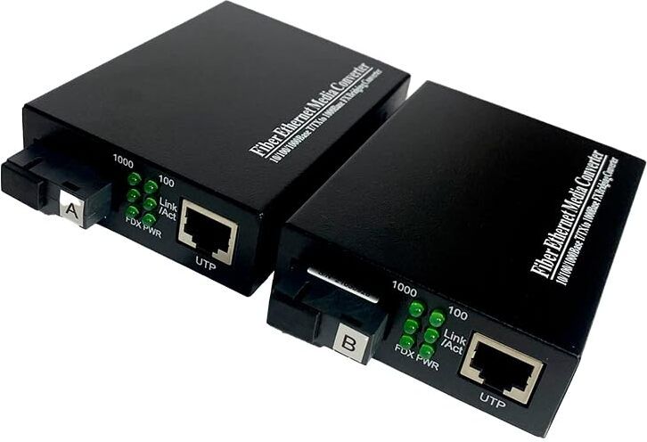 HANUTECH Gigabit Media Converter 10/100/1000 to 1000Base-FX SC Upto 80KM 0 Ports 1000 Mbps Unmanaged Network Switch-image-49