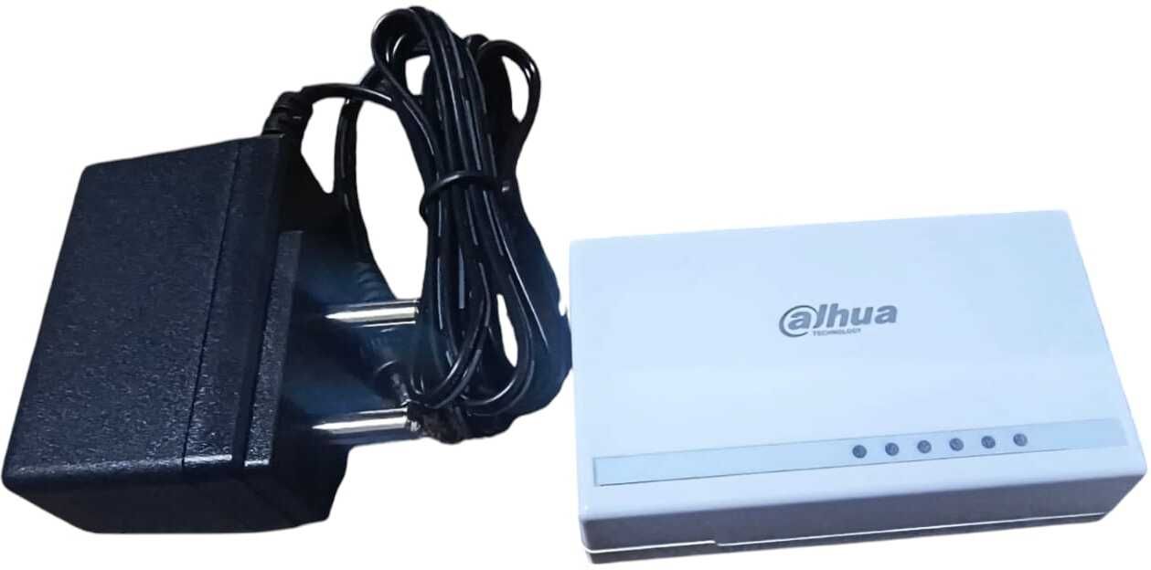 DAHUA 5PORT 10/100 LAN PORT DESKTOP SWITCH WITH COMPACT DESIGN, PLUG N PLAY 5 Ports 100 Mbps Network Switch