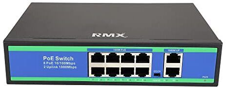 kathiriyas RMX PoE++ Support with 2-Port Network Uplink Port Built-in 96W Power Supply 8 Ports 100 Mbps Network Switch-image-13