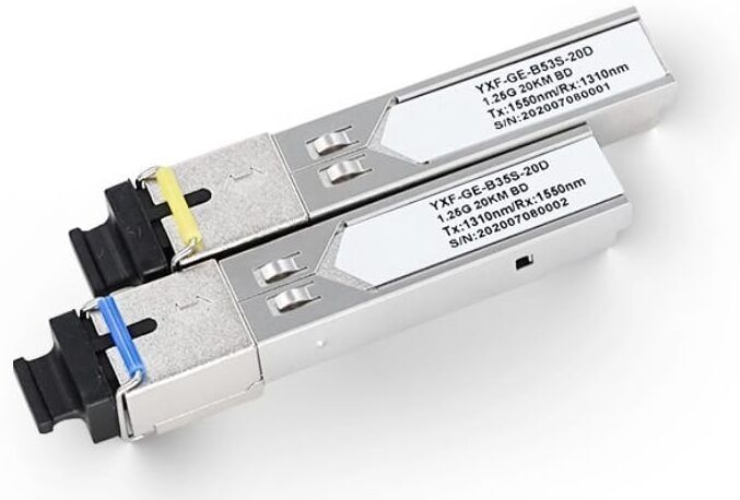 RAMEX Pair of 1.25G SC Bidi Optical SFP Module Optical Transceiver 1310/1550nm 20KM 0 Ports 1000 Mbps Network Switch-image-19
