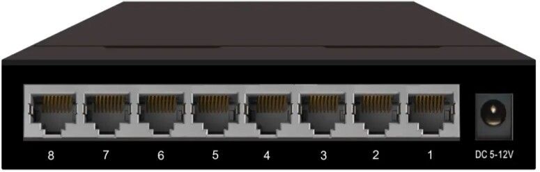 lapcare LOX-090 8 Ports 1000 Mbps Unmanaged Network Switch