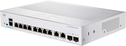 CISCO Business Cbs250-8t-E-2g Smart Switch,8 Port Ge Ext Ps ,2x1g (Cbs250-8t-E-2g-Na) 10 Ports 1000 Mbps Network Switch image 1