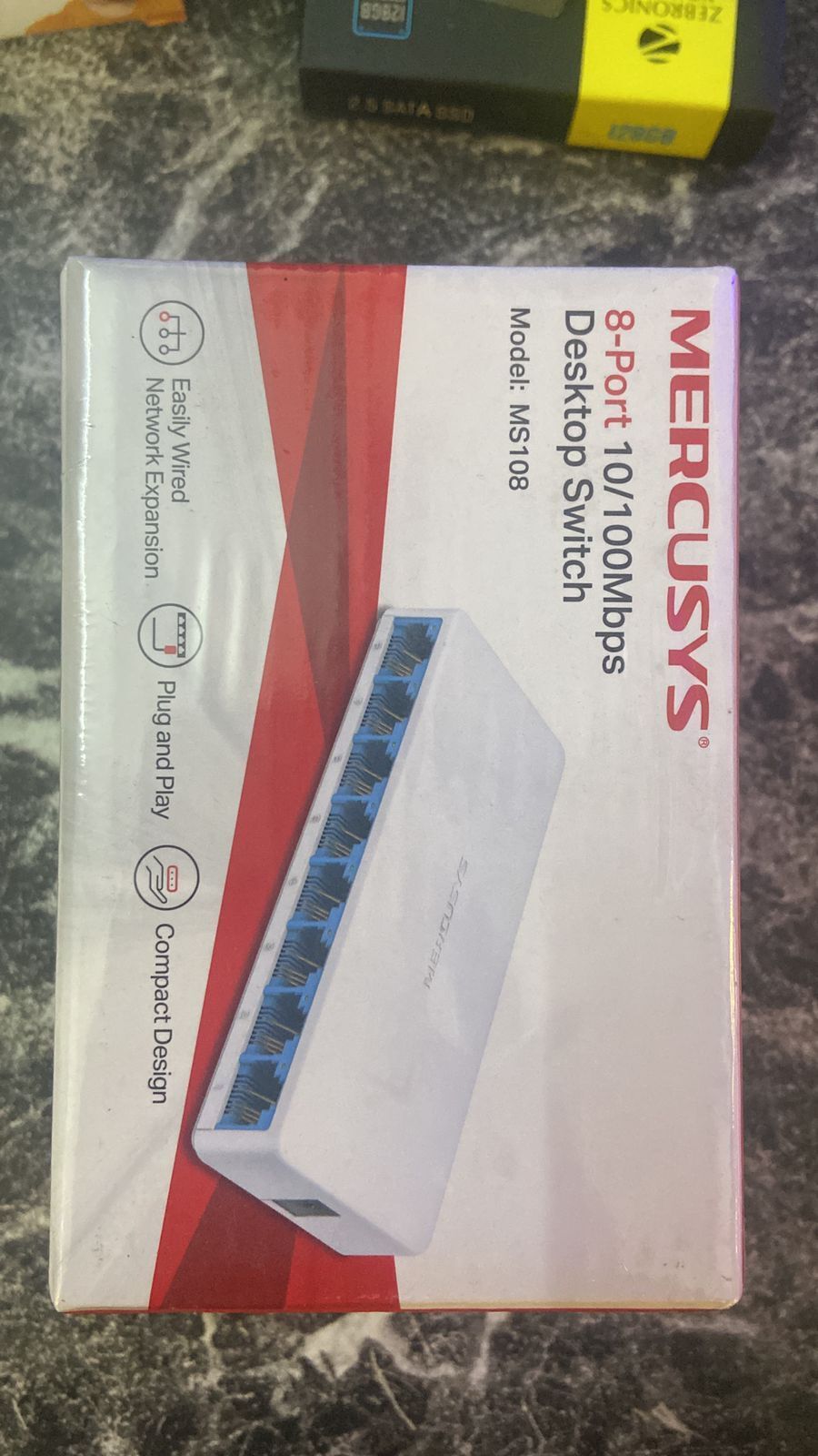 rkk Desktop Switch 8 Ports 100 Mbps Network Switch