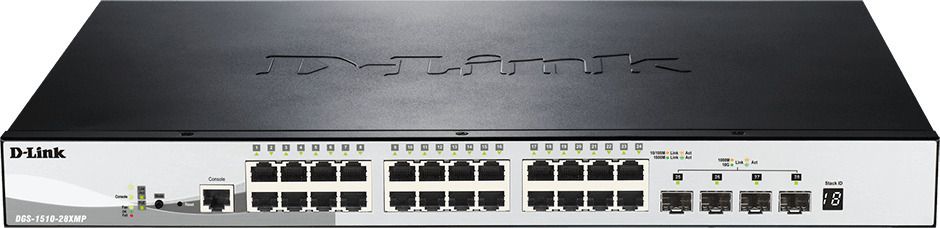D-Link DGS 1510 28XMP MANAGED SMART 28 PORT SMART SWITCH WITH POE EU 28 Ports 100 Mbps Network Switch-image-22