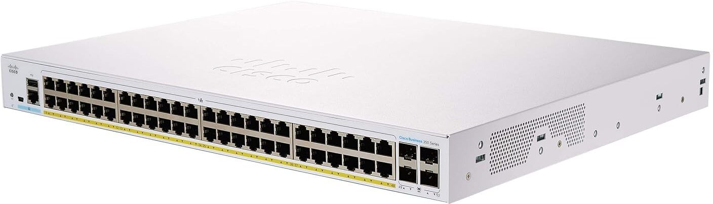 CISCO CBS350-48P-4X Managed Switch|PoE|4x10G SFP+|Limited Lifetime Protection 48 Ports 1000 Mbps Network Switch-image-2
