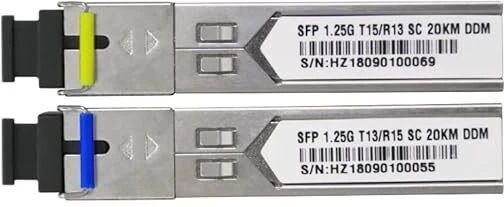 HANUTECH 1.25G DDM SCType Optical Transceiver Bidi SFP Module 1310/1550nm Single 20KM 1 Ports 1000 Mbps Network Switch-image-20