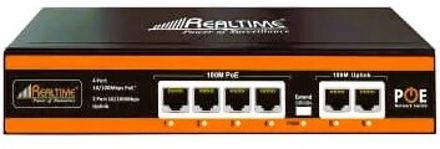 Realtime 4 Port PoE Switch 10/100 Mbps with 2 Uplink Ports (Metal ) Plug & Play Ethernet 4 Ports 100 Mbps Smart Network Switch-image-23