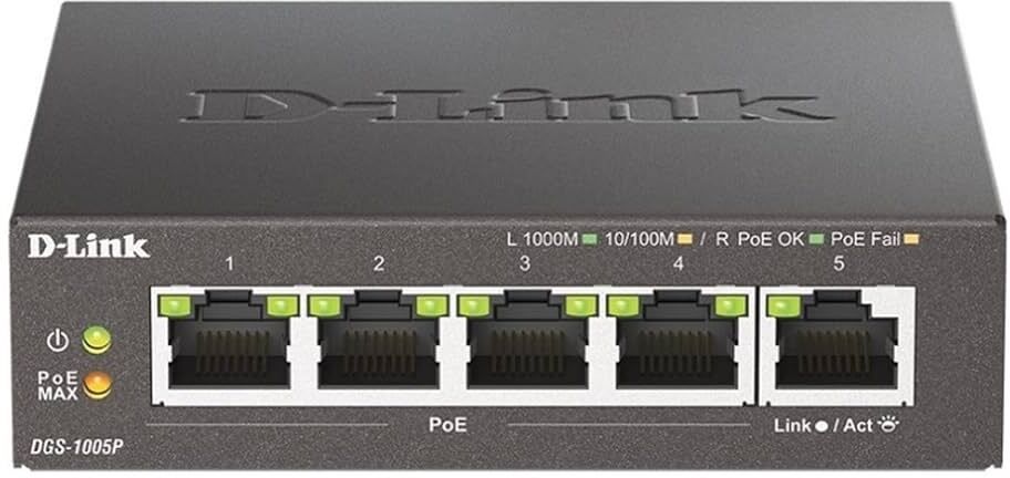D-Link DGS 1005 NETWORK SWITCH 5 Ports 10 Mbps Unmanaged Network Switch-image-46