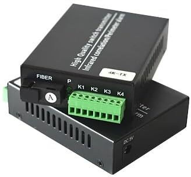 HANUTECH 4CH Dry Contact Closure Fiber Converter SMSF 20KM Access Control 0 Ports 1000 Mbps Unmanaged Network Switch-image-36