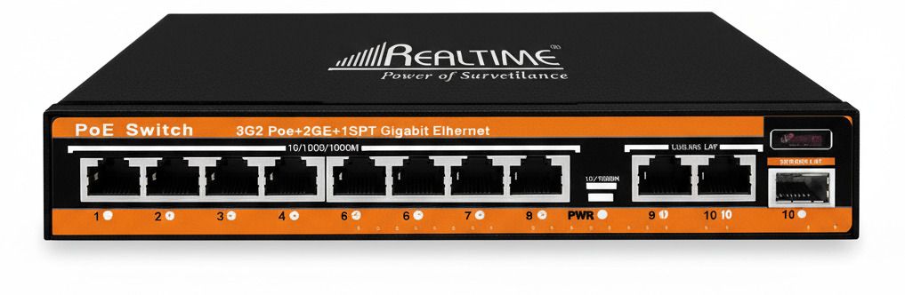 Realtime POE 8 Ports Full Giga with SFP Ports - 8 Ports 1000 Mbps Smart Network Switch-image-19