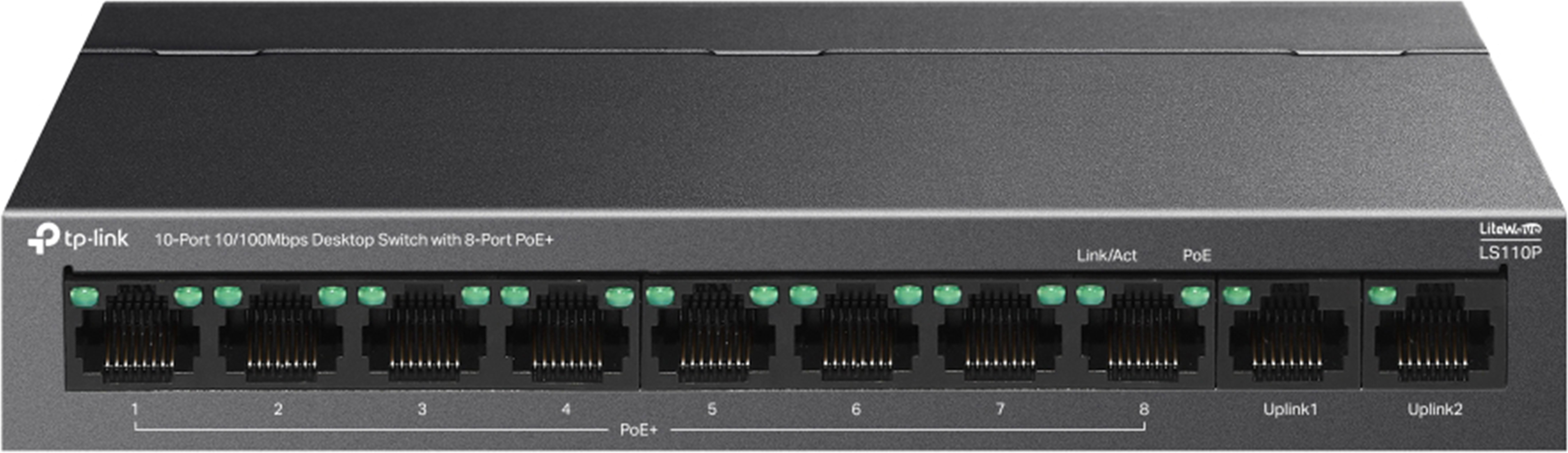 TP-Link LS110P 10/100Mbps Desktop Switch 8-Port PoE+ for IP Cameras and Devices 10 Ports 100 Mbps Network Switch-image-26