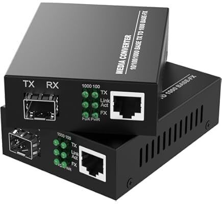 Shyam Media Converter 10/100/1000 Mbps, SM-SF, RJ45 to Fiber 1 Ports 1000 Mbps Unmanaged Network Switch-picture-20